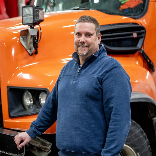 Photo by CVTC on March 30, 2026. May be an image of service vehicle, snowplow, forklift, truck and text.
