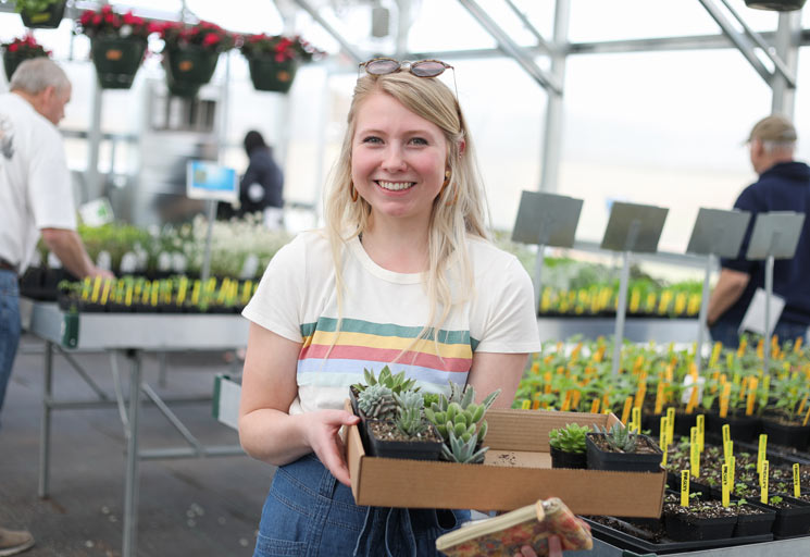 Image: CVTC hosts annual spring plant sale