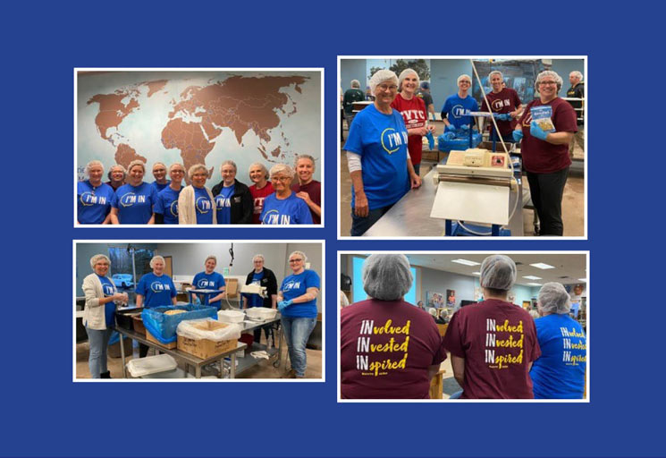 Image: Need to feed: CVTC colleagues pack food for the hungry