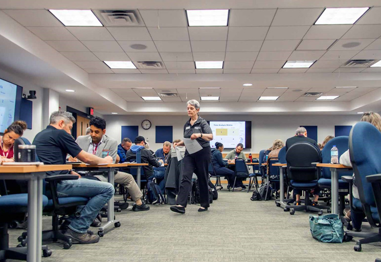 people in a conference room