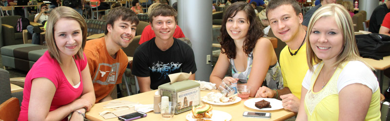 Students sitting in CVTC commons